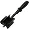 Hilai Mashers, Meat Spatula Chopper Heat Resistant Meat Masher with 5 Curved Blades Meat Chopper Ground Meat Smasher Non-Stick Meat Separator Tool for Meat, Potatoes Black