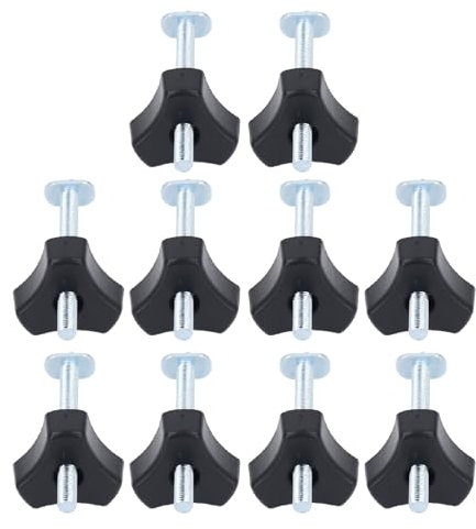 Yunir Kit de Boutons de Rail en T, 10 Boulons M8 X 100 Mm pour Gabarits et Fixations de Travail du Bois, Boutons Filetés et Boulons à Fente en T pour Système de Fente en T et de Rail