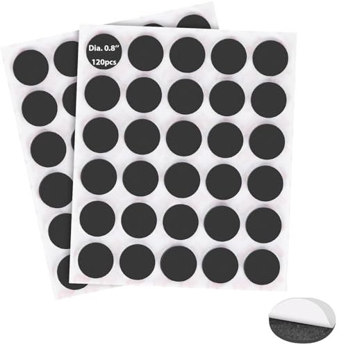 Realth Magnetic Dots/Self Adhesive Magnet for Circle | 120 PCS 20mm | Peel & Stick with Adhesive Backing | Alternative to Stickers Strip and Tape | for Craft DIY Kitchen and Fridge(MSQ20120)