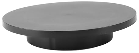 Soporte de Exhibición Giratorio, Giratorio Electrónico de Varias Velocidades, Motor Silencioso con Control Remoto para Fotografía Escaparate Material ABS Negro