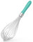 U-Taste Fouet de cuisine de 30cm: Fouet à ballon en acier inoxydable 18/10, grand batteur à œufs avec 12 fils hautement flexibles et poignée en silicone pour fouetter crèmes sauces (Aqua Sky)