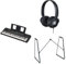 Yamaha Tastiera portatile PSR-E283 per principianti in dotazione con cuffie HPH-100, supporto per tastiera L-2C