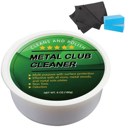 Nlrlo Golfschläger-Politur | Leistungsstarkes Golf-Reinigungsset geruchloser Kratzentferner – 180 ml Mehrzweck-Eisen-Metallschläger-Politur-Rillenreiniger-Werkzeug, Geschenk-Set, Wiederherstellung des