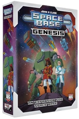 Space Base Genesis | Würfelspiel | Strategisches Spiel | Erweiterung | Expansion | Alter 10+ | 2 bis 5 Spieler | Englische Version