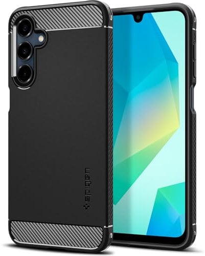Spigen für Samsung Galaxy A16 5g Hülle [Fallschutz in Militärqualität] Rugged Armor Handyhülle Samsung Galaxy A16 Hülle -Matte Black