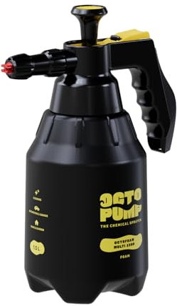 OctoFoam Multi 1500 | Premium-Schaumsprüher mit Zerstäuber | 1500 ml | Geeignet für Säuren wie Felgenreiniger | Haus, Garten, Werkstatt und Industrie | Made in Germany