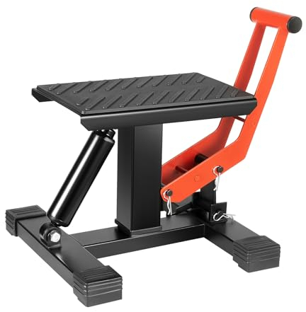 Table élévatrice de moto - Capacité de 400 kg - Réglable en hauteur - Pour plage, voiture, moto, vélo