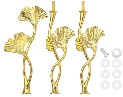 sourcing map 3 Tiers Cake Tray Stand Handle Metal Cake Stands Holder Cupcake Dessert Plate Hardware Fitting Holder Rod Stand Handle for Wedding Party Festival Cake Plate, Gold (Flower)