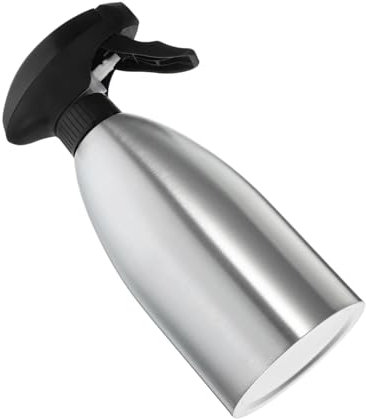 GAROZATION Gießkanne Edelstahl Sprühflasche 500ml Mittel Sprühnebel Garten BBQ Grill Öl Sprayflasche Handbetätigt Tragbar