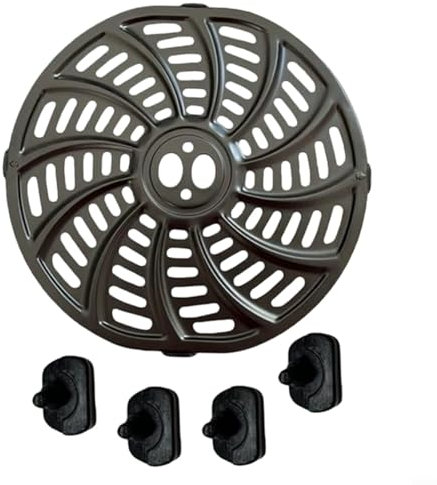 Bandeja de repuesto para freidora de aire, para accesorios de freidora de aire Gourmia, freidora de aire de acero inoxidable, repuesto para horno Gourmia 6QT GAF698 GAF686 con revestimiento