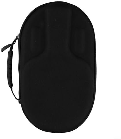 HEIBTENY Tischtennis Schlägertasche Eva Hartschale Tischtennisschläger Box Aufbewahrungstasche für 2 Schläger und 4 Bälle 31 x 18 x 6 cm Kunststoff(Black)