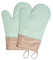 Lot de 2 Gants de Cuisine Silicone Antidérapante, Résistant à la Chaleur Jusqu’à 350°C, Intérieur en Coton, Silicone Gants de Four Suspendable Parfaits pour Cuisson, Micro Onde, Barbecue (Vert)