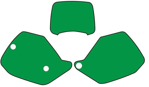 Adesivi Tabelle compatibili con moto Honda CR 250 125 1990 (Verde)