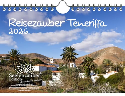 Reisezauber Teneriffa DIN A5 Kalender für 2026 Santa Cruz Urlaub Strand Spanien - Seelenzauber