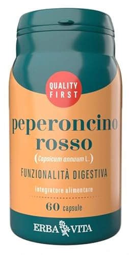 Erba Vita - Erba Vita Peperoncino Rosso Integratore per la Digestione 60 Capsule - 982902088