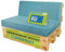 Pillows24 - Palettenkissen 2-teiliges Set aus Cordstoff | Sitzkissen & Rückenkissen für Europaletten 120x80 | Weiche Palettenauflage für Wohnzimmer, Garten oder Balkon | Made in EU | Hellblau