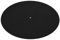 Plattenspieler-Matte, Ultra Thin-Turntable Slipmat, Antistatic Flat Record Pad Matte, Ethenyl-Turntable Record Pad für Allel p-Plattenspieler Schwarz
