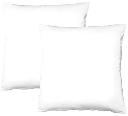 JACK by Fleuresse 2er Set Renforcé Kissenhülle Kissenbezug Dekokissen Baumwolle weich, Farbe:Weiß, Größe:40 x 80 cm