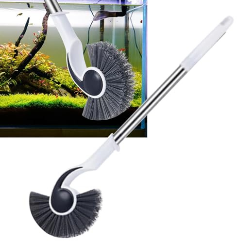Crysttal Cllear Reinigungswerkzeuge für Aquarien, ausziehbare Stange, starke Pads, Schnellwaschsystem, Aquarium-Reinigungszubehör-Set für Aquarien, Schüsseln, Heimgebrauch, Hobbyisten