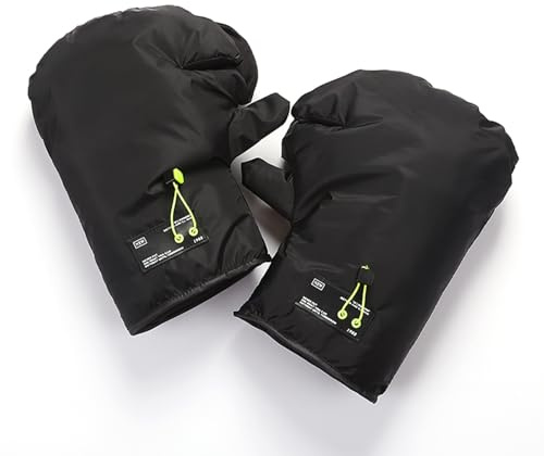 DCYBDL 2 Pièces Gants de Guidon de Moto pour Kymco Xciting Scooter, Coupe-Vent Imperméables Hiver Main Chaud Anti-Froid Manchon Moto,A
