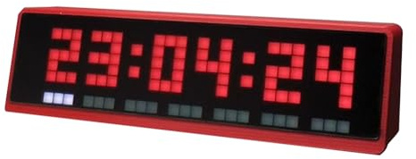 Bosiyrggrl Multifunktionsanzeigeuhr mit Wetteruhren Aktien Kryptowährung Bitcoin Forex Preis Desktop DOT-Matrix Bildschirm WiFi C