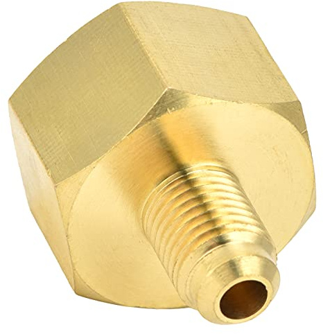 OPPWONG Convertitore Adattatore Refrigerante in Ottone R32 R134A per Condizionatore d'Aria, Connettore a Tenuta Durevole per Uso Professionale