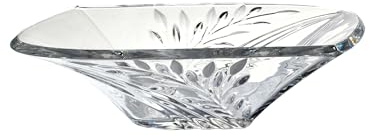Dale Tiffany Schale mit Blattkristallen, transparent