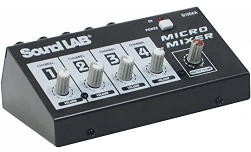 Soundlab G105AA 4 Channel Mono Microphone Mixer 9V