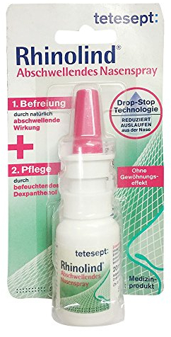 Tetesept Rhinolind Abschwellendes Nasenspray 20ml, 1er Pack (1 x 20 ml)