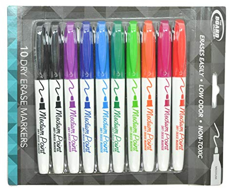 Board Dudes SRX 10ct Asst. Medium tip Dry Erase Marker