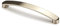 FITTINGSCO Brushed Nickel Flat Bow Kitchen & Bedroom Cabinet Door Handle 160mm