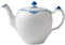 Royal Copenhagen Princess 1017251 Théière en porcelaine bleue et blanche 1 l, dimensions : 24 x 14 x 15,5 cm