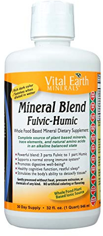 Vital Earth Minerals Mineral Blend Fulvic-Humic, 32 Fluid Ounce