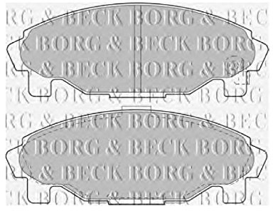 Borg & Beck BBP1581 Front Brake Pads To Fit Daihatsu Charade 93-00