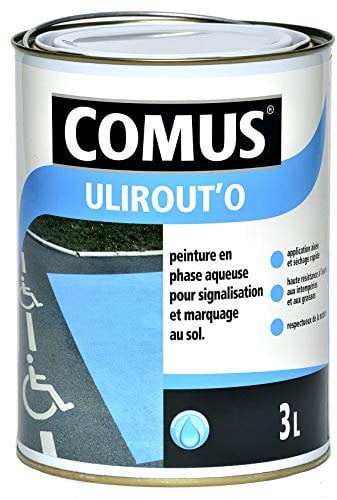 ULIROUT'O JAUNE 3L - Peinture pour signalisation et marquage routier en phase aqueuse - COMUS