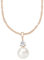 amor Kette mit Anhänger für Damen, Sterling Silber 925, Zirkonia Wachsperle Kugel