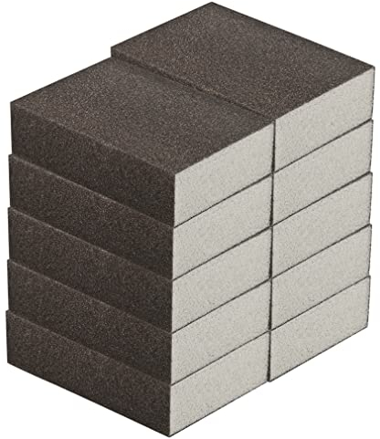 Schleifschwamm 10-er-Set I Körnung 36-280, DIY, Handschleifer I für verschiedene Materialien geeignet I hochwertiger Handschleifklotz, Schleifklotz, Schleifblock