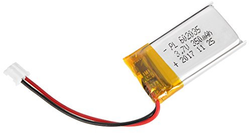 Sourcing map Source d'alimentation DC 3.7 V 350 mAh 602035 Li-Po Batterie rechargeable de polymère de lithium