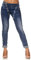 Elara Damen Jeans Boyfriend Baggy Knopfleiste Chunkyrayan C613MK/H-F Dk.Blue 40/L