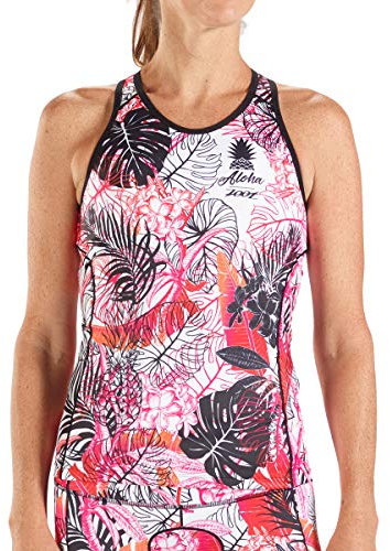 Zoot Damen Triathlon Racerback Style Ali'I mit integriertem BH, 3 Rückentaschen, LSF 50+ und SeamLink-Nähten