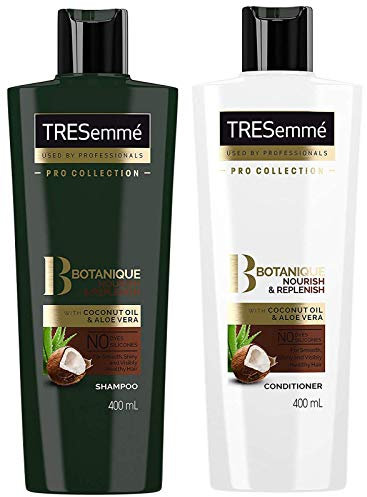Tresemme Botanique Shampoo & Conditioner Set, Nourish & Replenish 400ml each NO DYES NO PARABENS SILICONE FREE