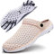 Zoccoli Donna Scarpe da Giardino Pantofole Ciabatte da Mare Spiaggia e Piscina Estate Sabot Sandalo Mesh Leggere Rosa 41