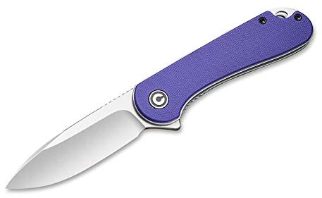 CIVIVI Outdoor Taschenmesser Elementum Purple - Schlichtes Messer mit violetten Griffschalen - unkompliziertes Öffnen der Klinge - Gesamtlänge: 17,7 cm