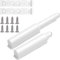 HQdeal Drucktüröffner Push to Open Türöffner,2 Stück Klebstoff Druckschnapper Magnet Türschließer,Türdämpfer für Schrank, Küchenschublade, Schrank(Weiß)