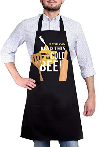 Delantales para hombre con 2 bolsillos, parrilla, barbacoa, cocina, barbacoa, delantal de cocina,delantal de cocina duradero, regalos para hombres, papá, esposo, novio, él, delantales para mujeres