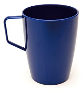 Harfield Beakers/Mugs with Handle (Royal Blue 280ml) Pack of 4 Unbreakable Polycarbonate Plastic