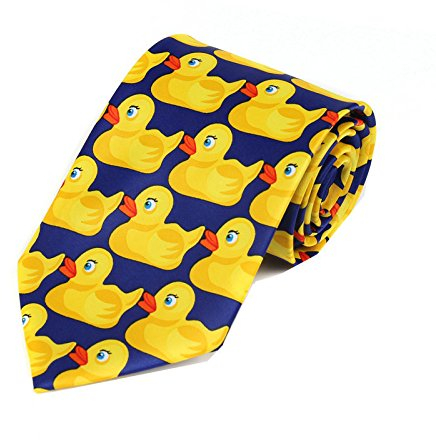 Coeyos Ducky Krawatte Blau und Gelb - Krawatte Ente Original (LD-1)