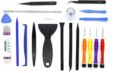 Tool Kit Set Cacciaviti Professionali Apertura Riparazione Smartphone Tablet Leve Giraviti Pinzetta 20Pz