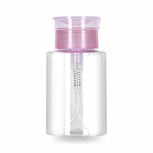 AzeeZ Nail Polish Remover Pump Dispenser - Push Down Cleanser Refillable Bottle - Shampoo & Conditioner Dispenser - 180ml (Pack Of 1)