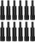 Akozon Motorventildeckel-Schraubensatz, 12-teiliges Mini-Ventildeckel-Sechskantschrauben-Stehmuttern-Set, Schwarz, Ersatz für Universal Fit SB 260 289 302 351W Motor